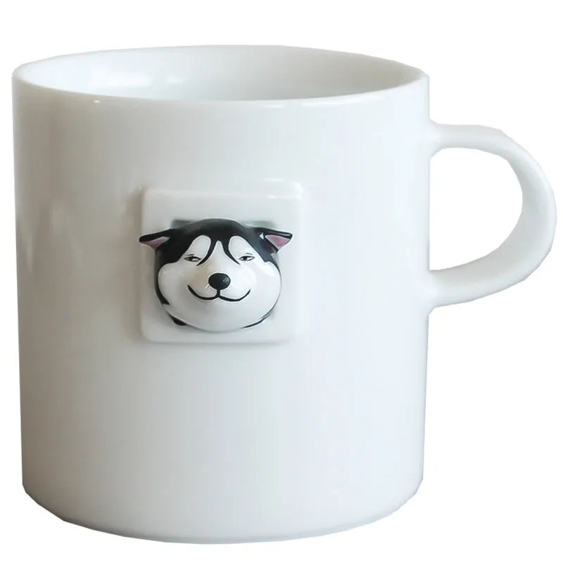 Fashion Simple Husky Ceramic Coffee Mug - Bellarte Enchanté Fashion Simple Husky Ceramic Coffee Mug